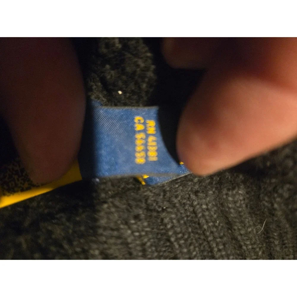 Polo Ralph Lauren Mens Black Cable Knit Quarter Zip Sweater 4XLT Big & Tall Pony